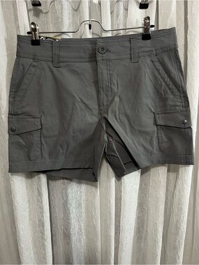 Eddie Bauer Olive Gray Cargo Shorts